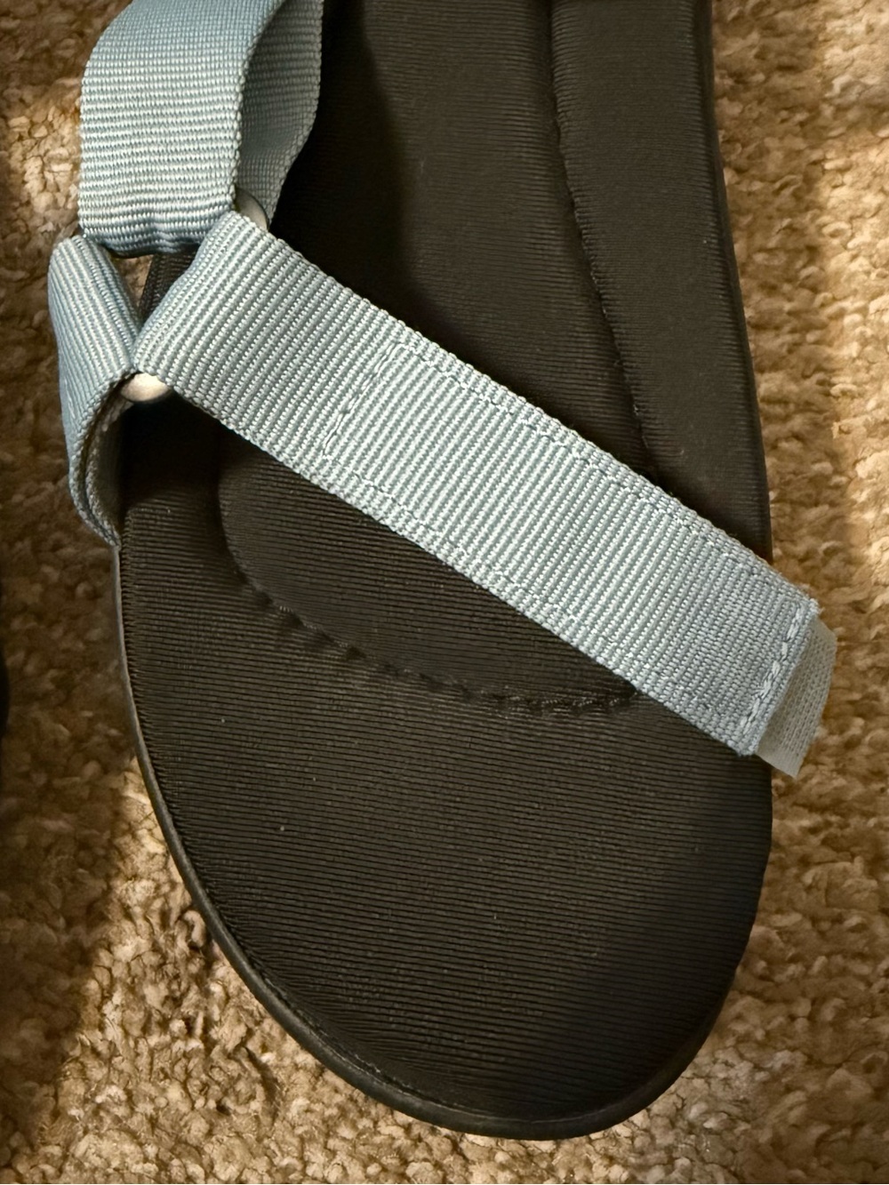 Teva Jadito Universal Sandals Comfort Easy Off/On Blue Black Velcro Size 10 EUC - Picture 5 of 12
